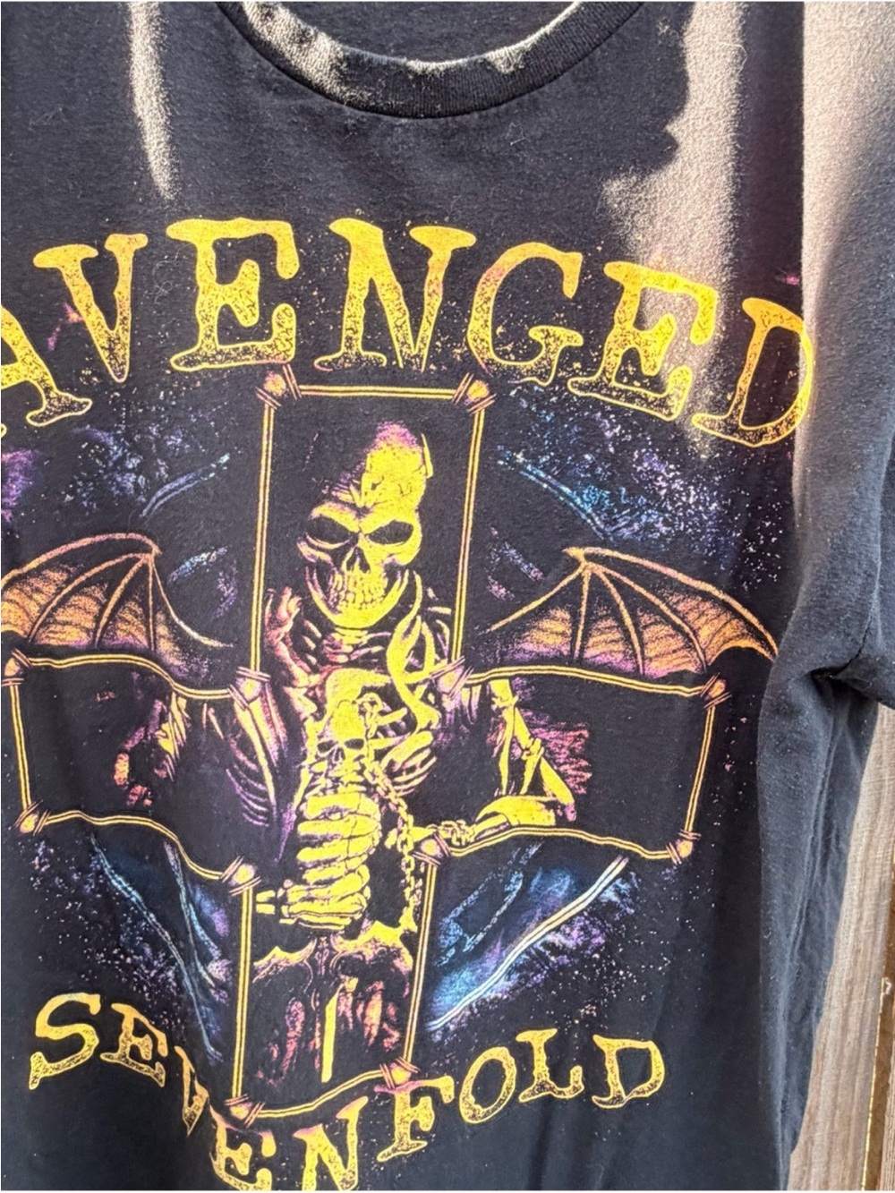 Avenged Sevenfold Men's Black Graphic T‑Shirt - Picture 2 of 4